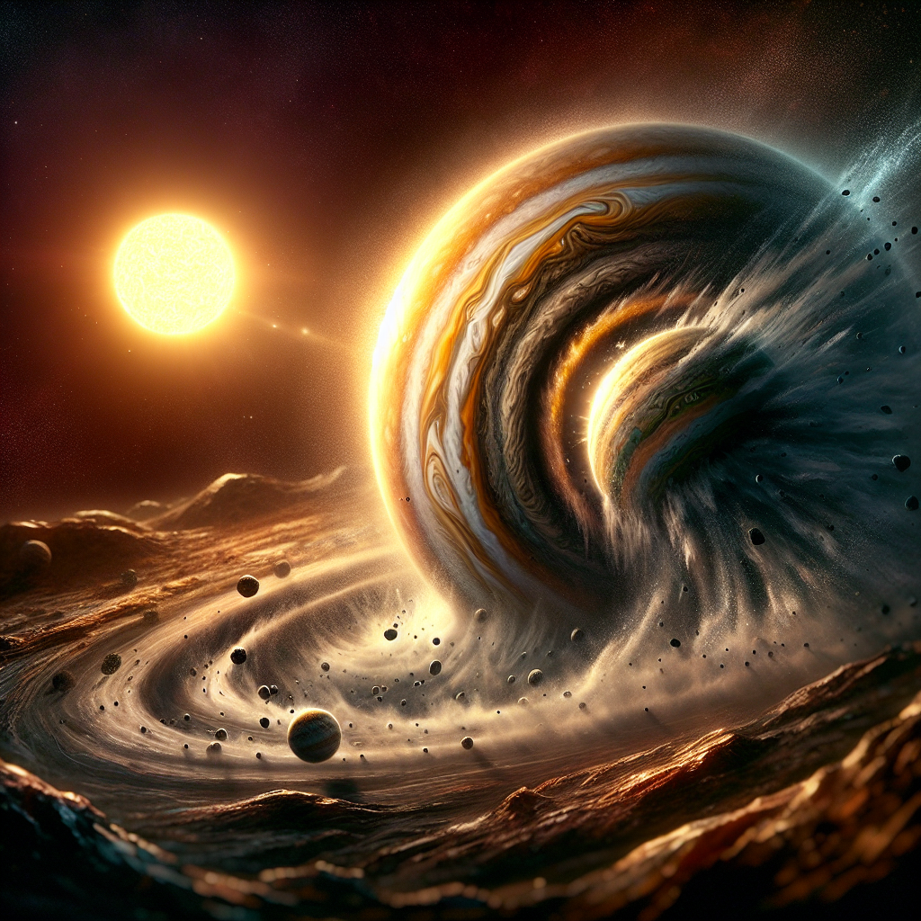 Beautiful latte art in coffee cup